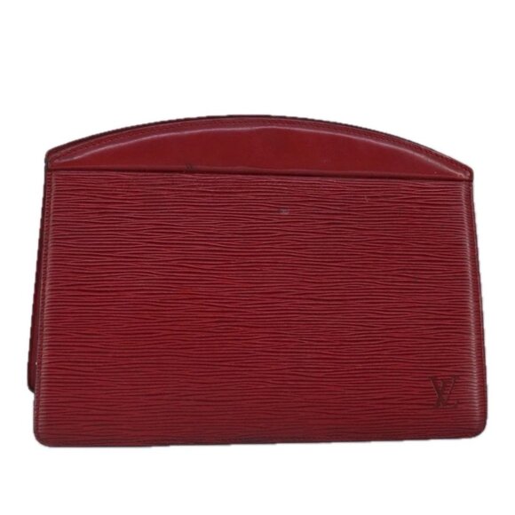 LOUIS VUITTON Epi Trousse Crete Clutch Bag Red M48407 LV Auth 99072 - Picture 1 of 16